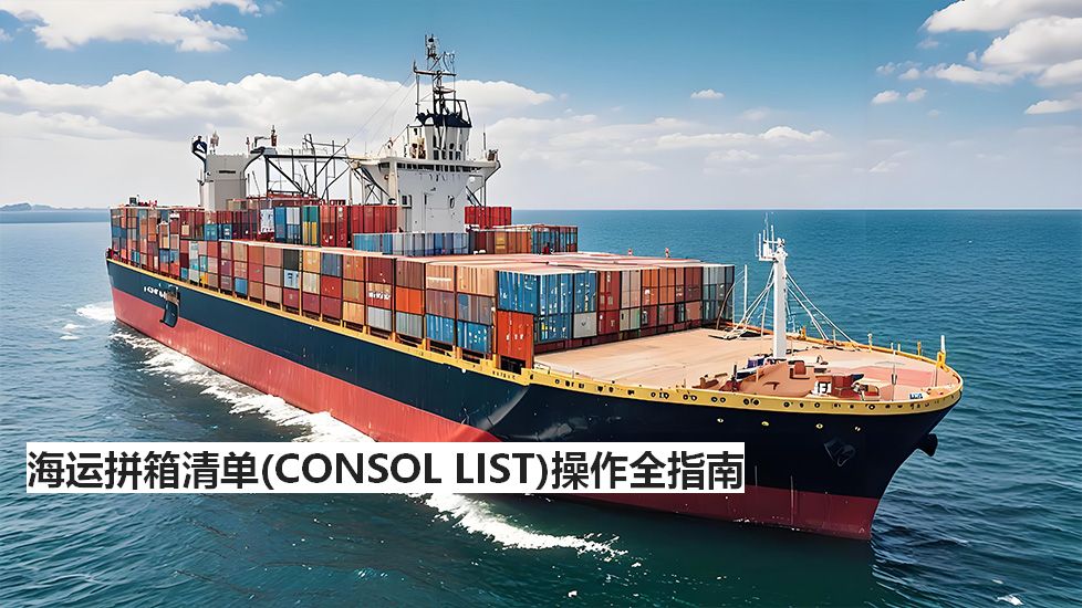 海运拼箱清单（CONSOLLIST）操作全指南